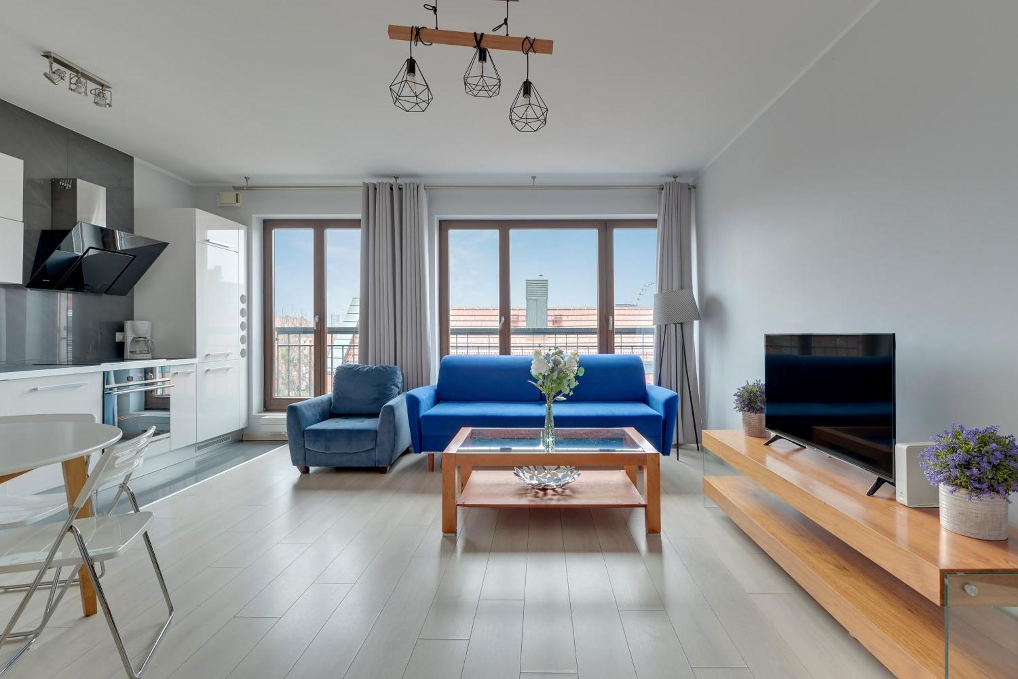 Apartmán Blue Mandarin Marina Gdaňsk Pokoj fotografie